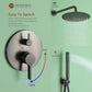 mondawe 10 inch round bathroom shower combo set 5 color