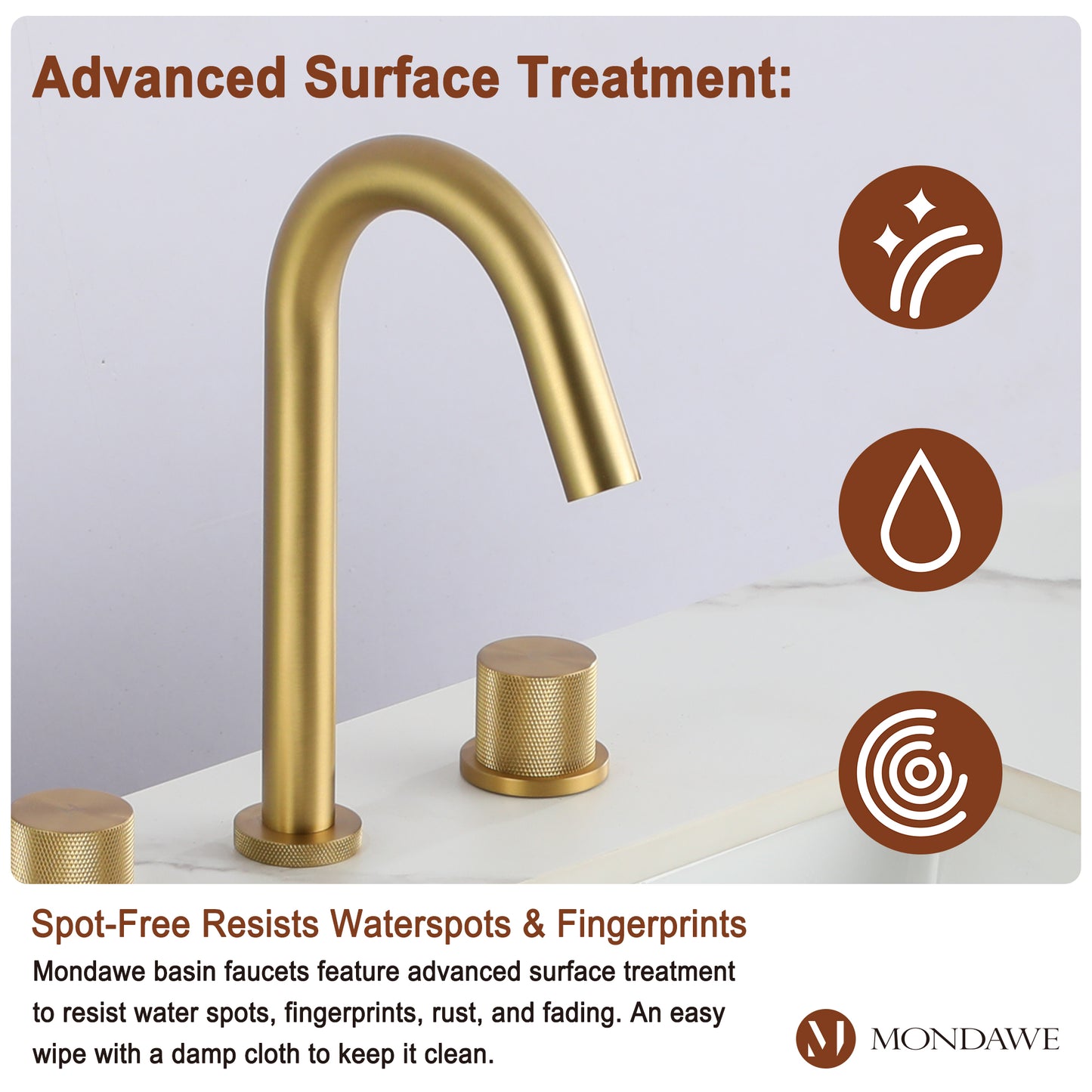 Basin Faucet in Brushed Nickel /Black/Brushed Gold