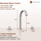 Waterfall Basin Faucet in Black/Nickel Brushed/Brushed Gold
