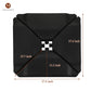 Mondawe 4PCS Square Offset Umbrella Base Plastic Cantilever Patio Umbrella Base